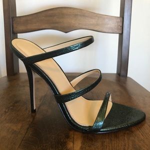 Imagine Vince Camuto. Metallic Forest Green Strappy Stiletto
